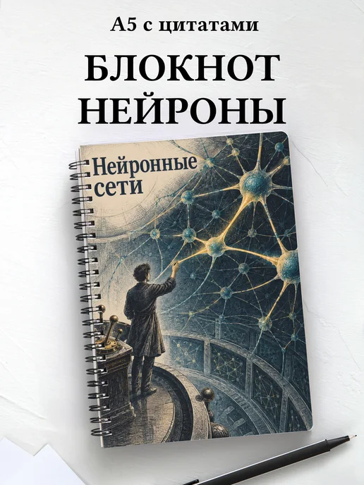 Блокнот Нейронные сети с мотивирующими цитатами