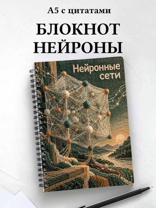 Блокнот Нейронные сети с мотивирующими цитатами