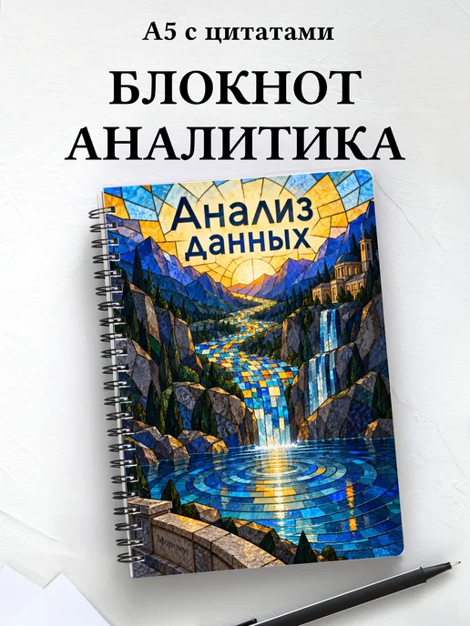 Блокнот Анализ данных с мотивирующими цитатами