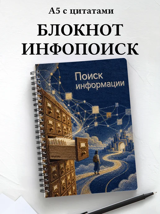 Блокнот Поиск информации с мотивирующими цитатами