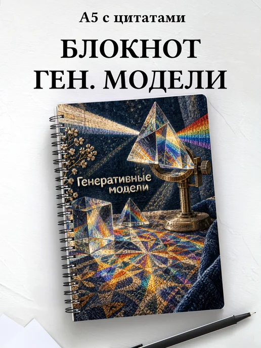 Блокнот Генеративные модели с мотивирующими цитатами