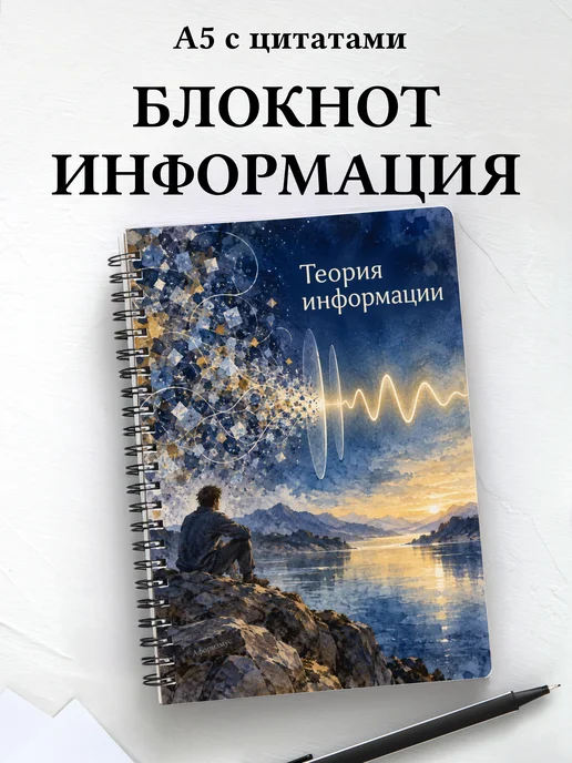 Блокнот Теория информации с мотивирующими цитатами