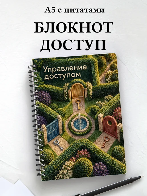 Блокнот Управление доступом с мотивирующими цитатами
