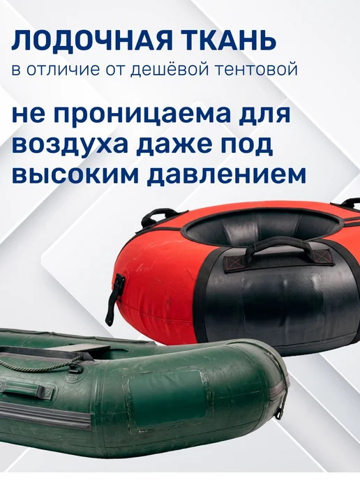 Ткань ПВХ лодочная 8 см х 300 см Цвет ЗЕЛЕНЫЙ Лента для р, зеленый, фото 2