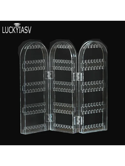 luckyiasv Складной пластиковый органайзер для сережек 5W-300, вариант, фото 5