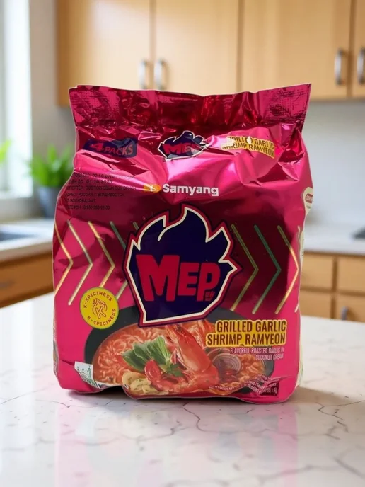 Суп рамен Samyang со вкусом чеснока и креветки, вариант, фото 2