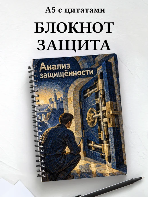 Блокнот Анализ защищённости с мотивирующими цитатами