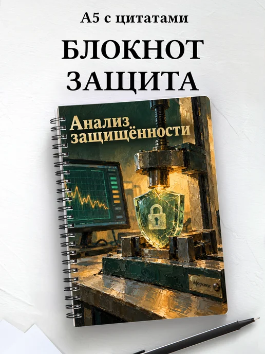 Блокнот Анализ защищённости с мотивирующими цитатами
