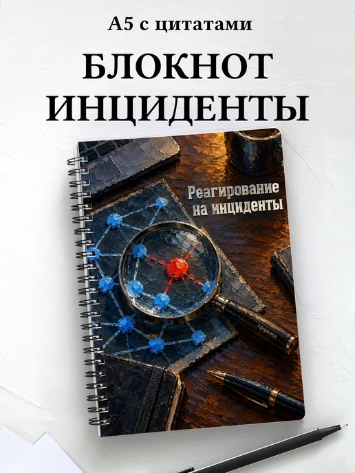 Блокнот Реагирование на инциденты с мотивирующими цитатами