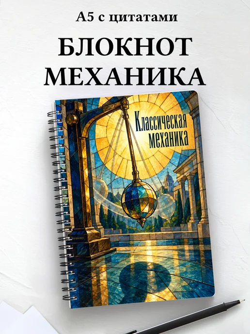 Блокнот Классическая механика с мотивирующими цитатами