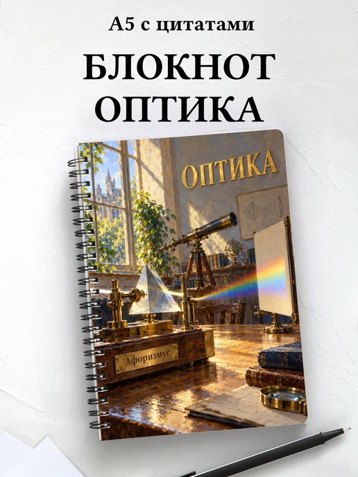 Блокнот Оптика с мотивирующими цитатами