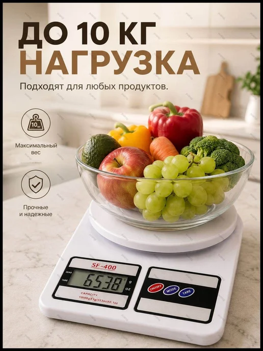 Электронные кухонные весы весы кухонные электронные, белый, белый, фото 3