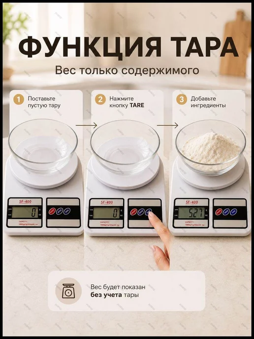 Электронные кухонные весы весы кухонные электронные, белый, белый, фото 4