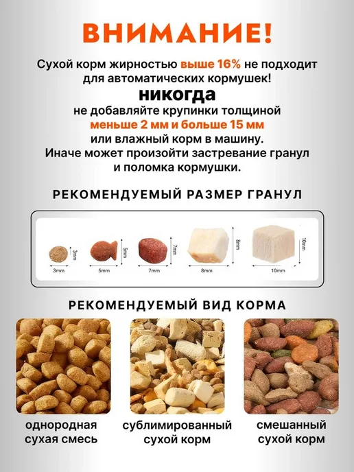 VAON Беспроводная автоматическая кормушка для кошек и собак, вариант, фото 8