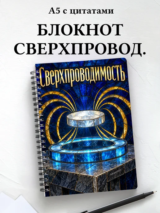 Блокнот Сверхпроводимость с мотивирующими цитатами