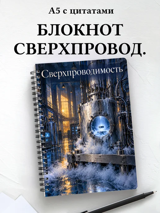 Блокнот Сверхпроводимость с мотивирующими цитатами