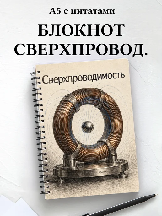 Блокнот Сверхпроводимость с мотивирующими цитатами