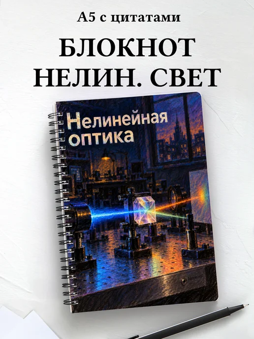 Блокнот Нелинейная оптика с мотивирующими цитатами
