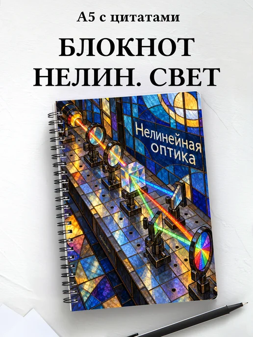 Блокнот Нелинейная оптика с мотивирующими цитатами