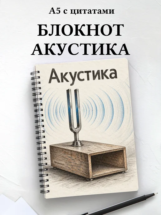 Блокнот Акустика с мотивирующими цитатами