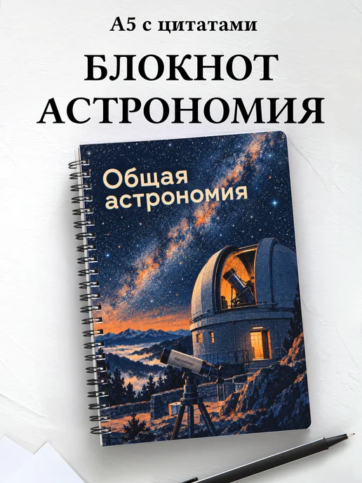 Блокнот Общая астрономия с мотивирующими цитатами