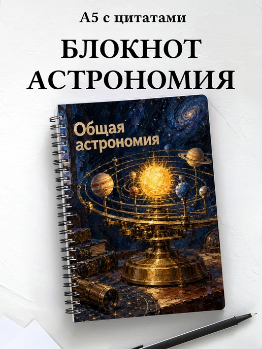 Блокнот Общая астрономия с мотивирующими цитатами