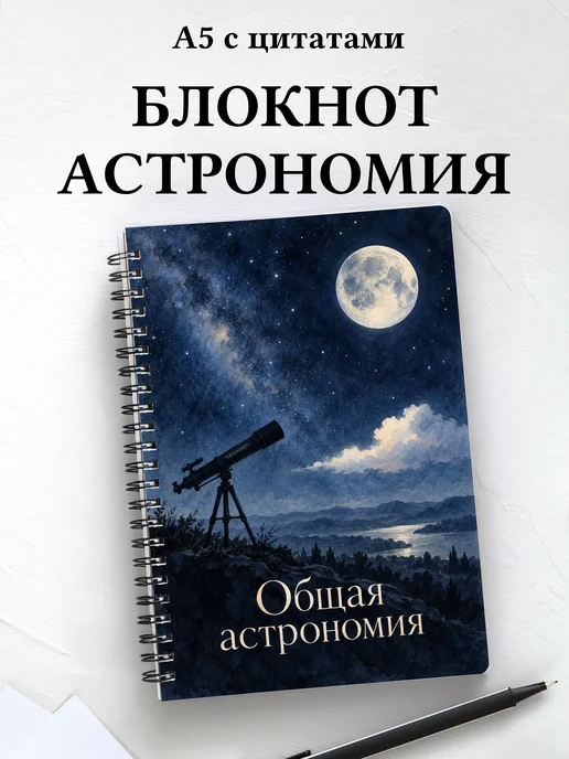 Блокнот Общая астрономия с мотивирующими цитатами