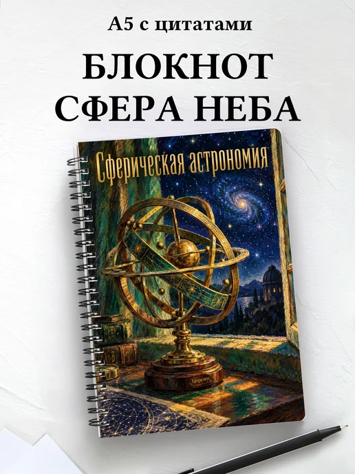 Блокнот Сферическая астрономия с мотивирующими цитатами