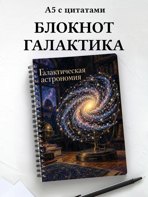 Блокнот Галактическая астрономия с мотивирующими цитатами