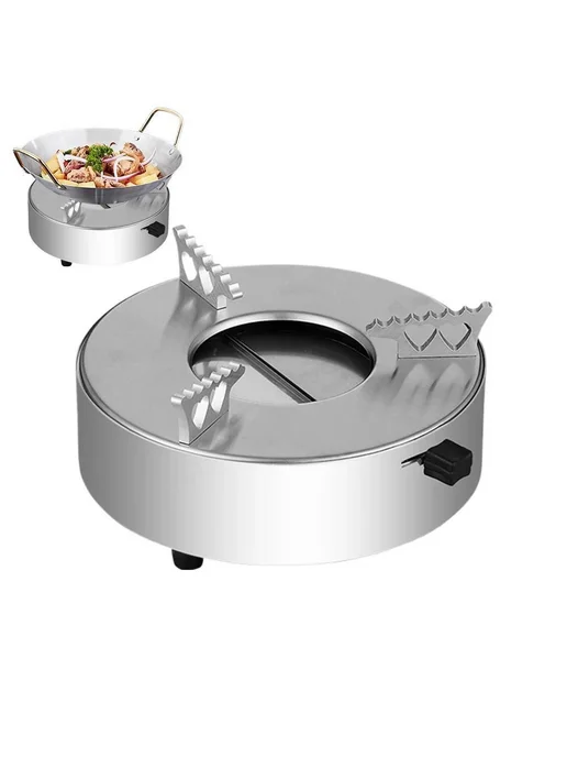 Походная спиртовая горелка из нержавеющей стали, 18,2×6,5 см, 18.2x6.5 см, фото 3