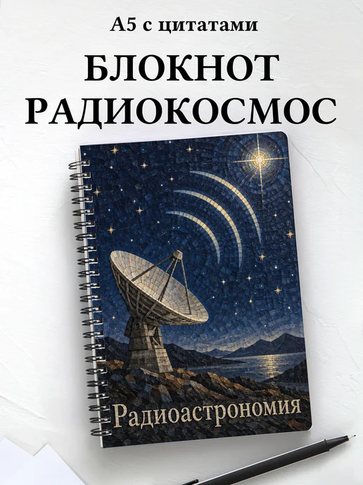 Блокнот Радиоастрономия с мотивирующими цитатами