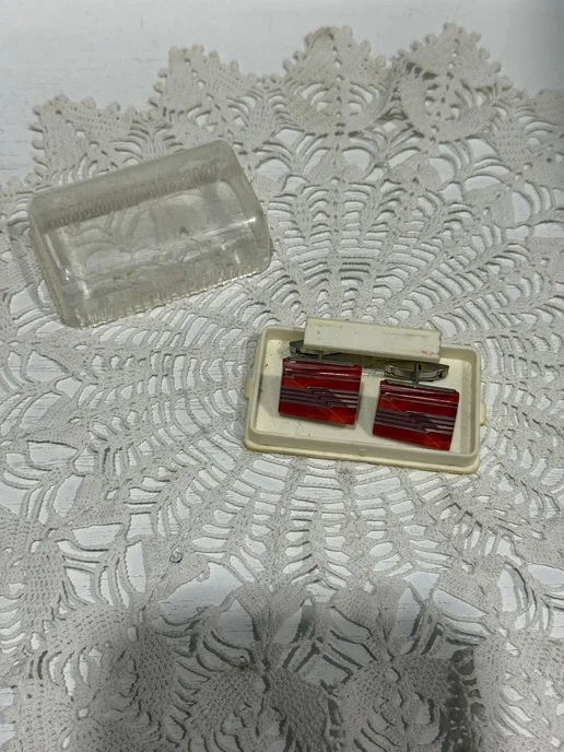 Винтажные запонки СССР в родной коробке, вариант, фото 3