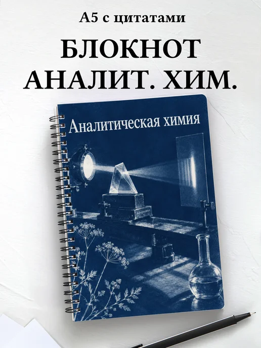 Блокнот Аналитическая химия с мотивирующими цитатами