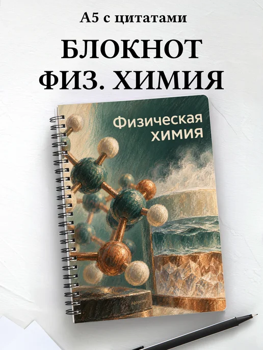 Блокнот Физическая химия с мотивирующими цитатами