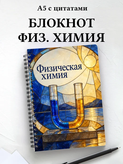 Блокнот Физическая химия с мотивирующими цитатами