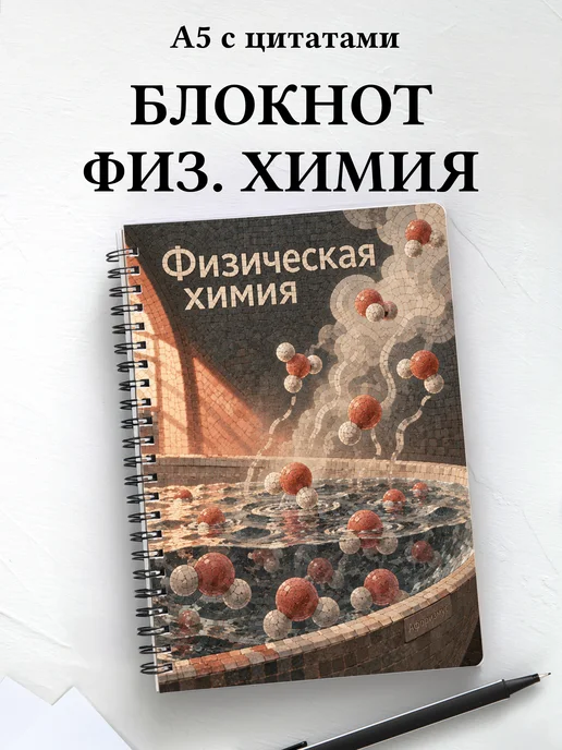 Блокнот Физическая химия с мотивирующими цитатами