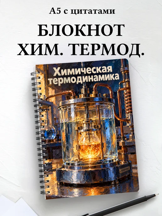 Блокнот Химическая термодинамика с мотивирующими цитатами
