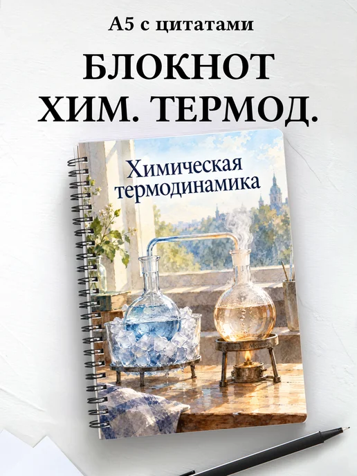 Блокнот Химическая термодинамика с мотивирующими цитатами
