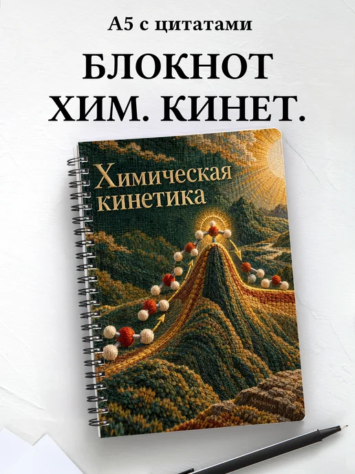 Блокнот Химическая кинетика с мотивирующими цитатами