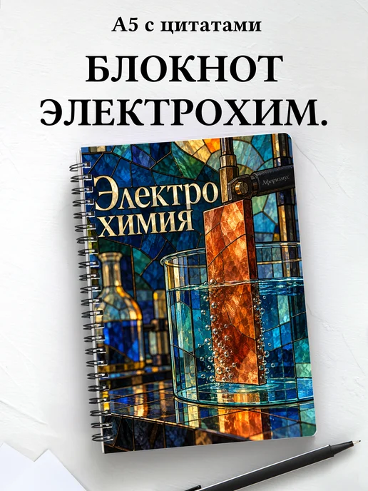 Блокнот Электрохимия с мотивирующими цитатами