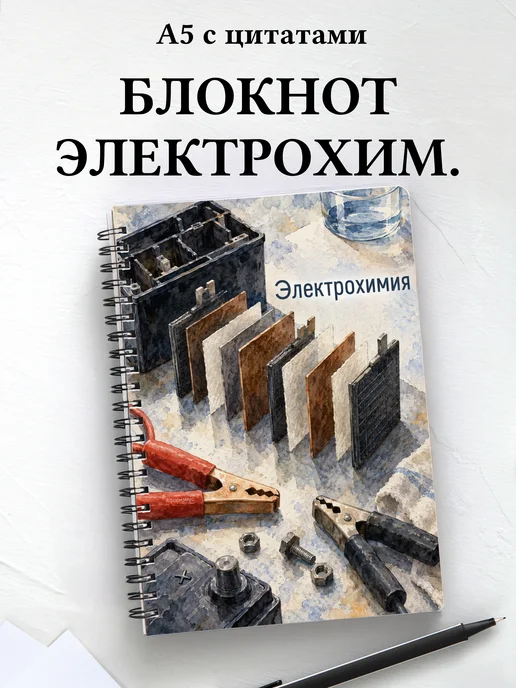 Блокнот Электрохимия с мотивирующими цитатами