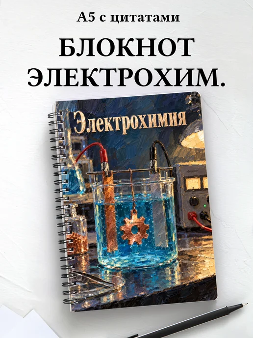 Блокнот Электрохимия с мотивирующими цитатами