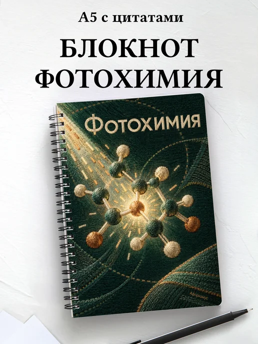 Блокнот Фотохимия с мотивирующими цитатами