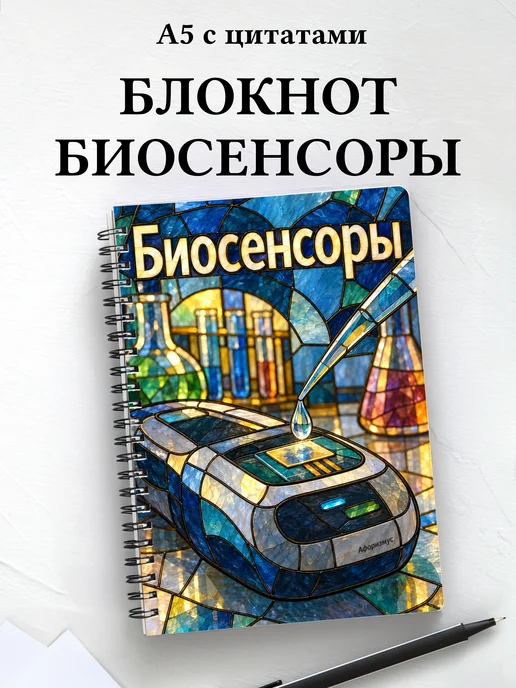 Блокнот Биосенсоры с мотивирующими цитатами