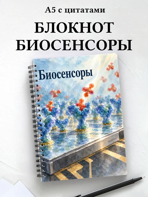 Блокнот Биосенсоры с мотивирующими цитатами