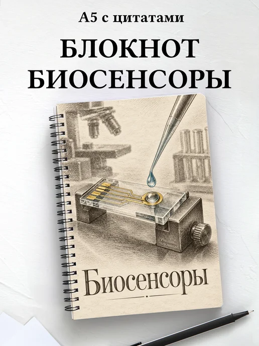 Блокнот Биосенсоры с мотивирующими цитатами