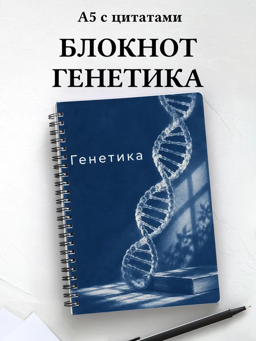 Блокнот Генетика с мотивирующими цитатами