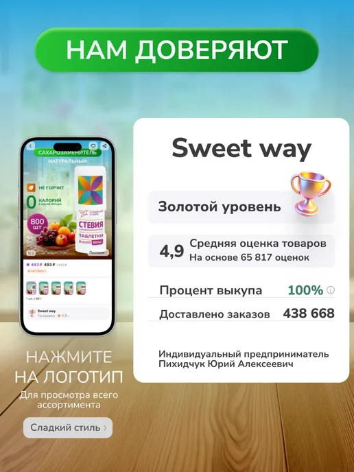 Сахарозаменитель ФитПарад №7 банка 180 г, 1000 шт, фото 4