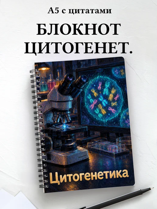 Блокнот Цитогенетика с мотивирующими цитатами