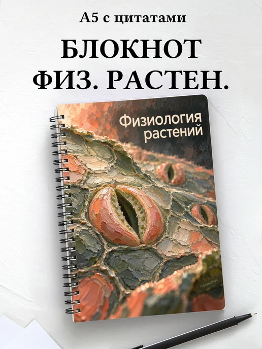 Блокнот Физиология растений с мотивирующими цитатами